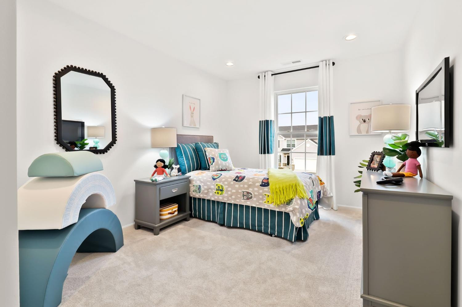 8726 Burr Rdg Circle Crown Point, IN 46307 - Photo 17 of 19 a bedroom with furniture and a mirror
