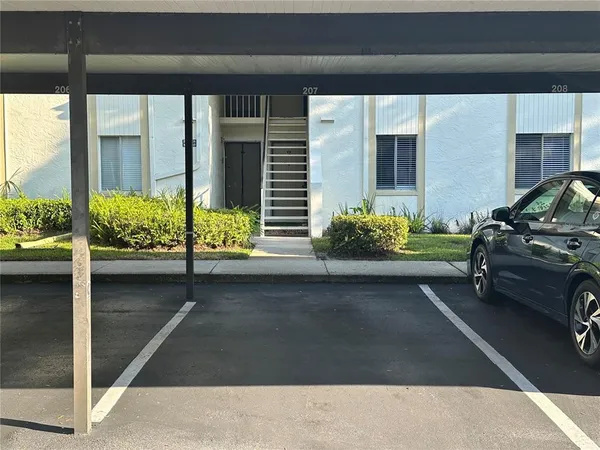a cars parked in front of a building