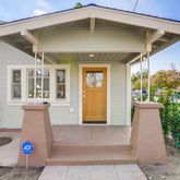 a front view of a house with outdoor
