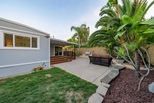 a house view with a garden space