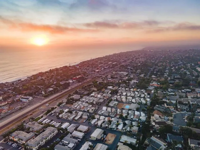 an aerial view of city