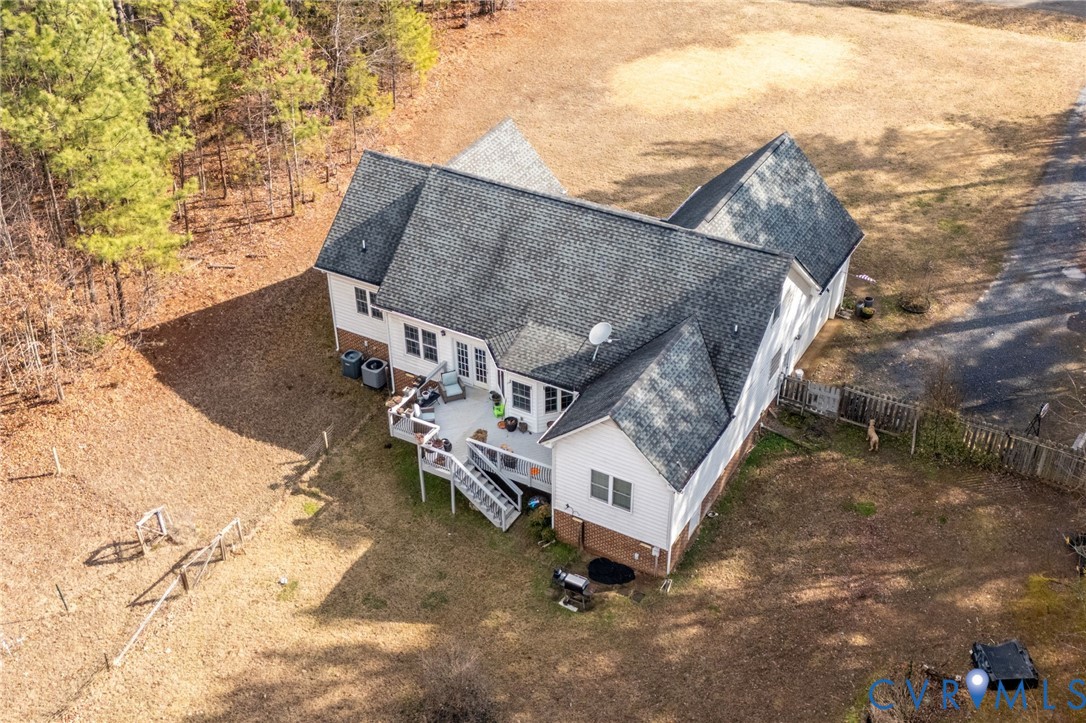 6109 Autumn Bluff Road Powhatan, VA 23139 - Photo 28 of 28 a aerial view of a house with a yard