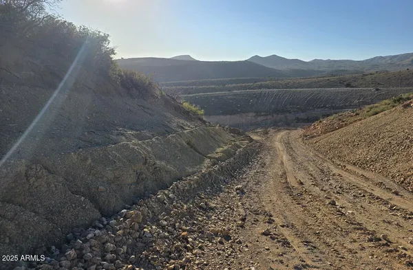 a view of a house with a mountain