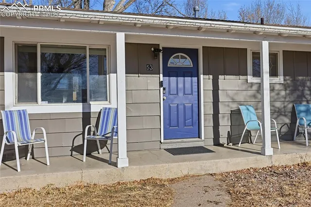 a view of a entryway door of the house