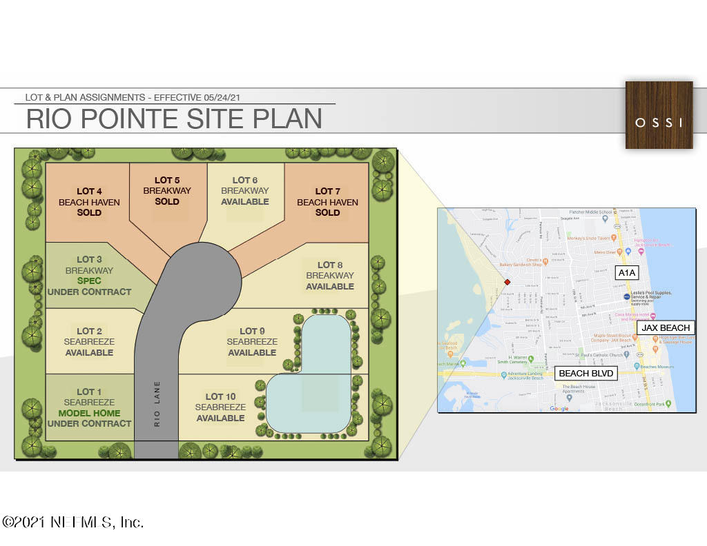 4 Rio Lane Jacksonville Beach, FL 32250 - Photo 3 of 3 Revised Site Plan 051024_1