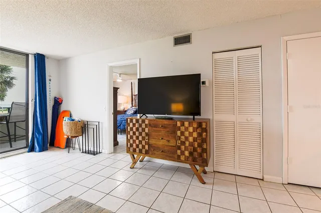 a view of a room with a table and chair