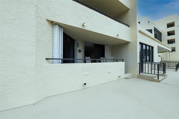 a view of a couch in a room