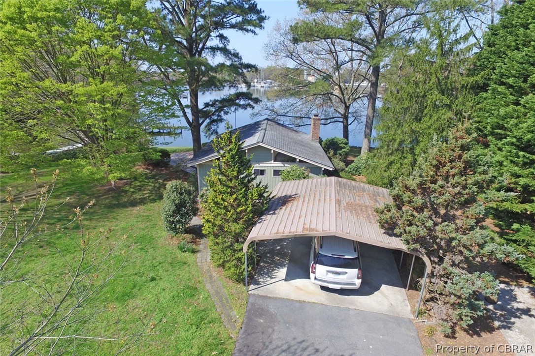 503 Pocahontas Road Kilmarnock, VA 22482 - Photo 32 of 33 Arial View of the Home & Water