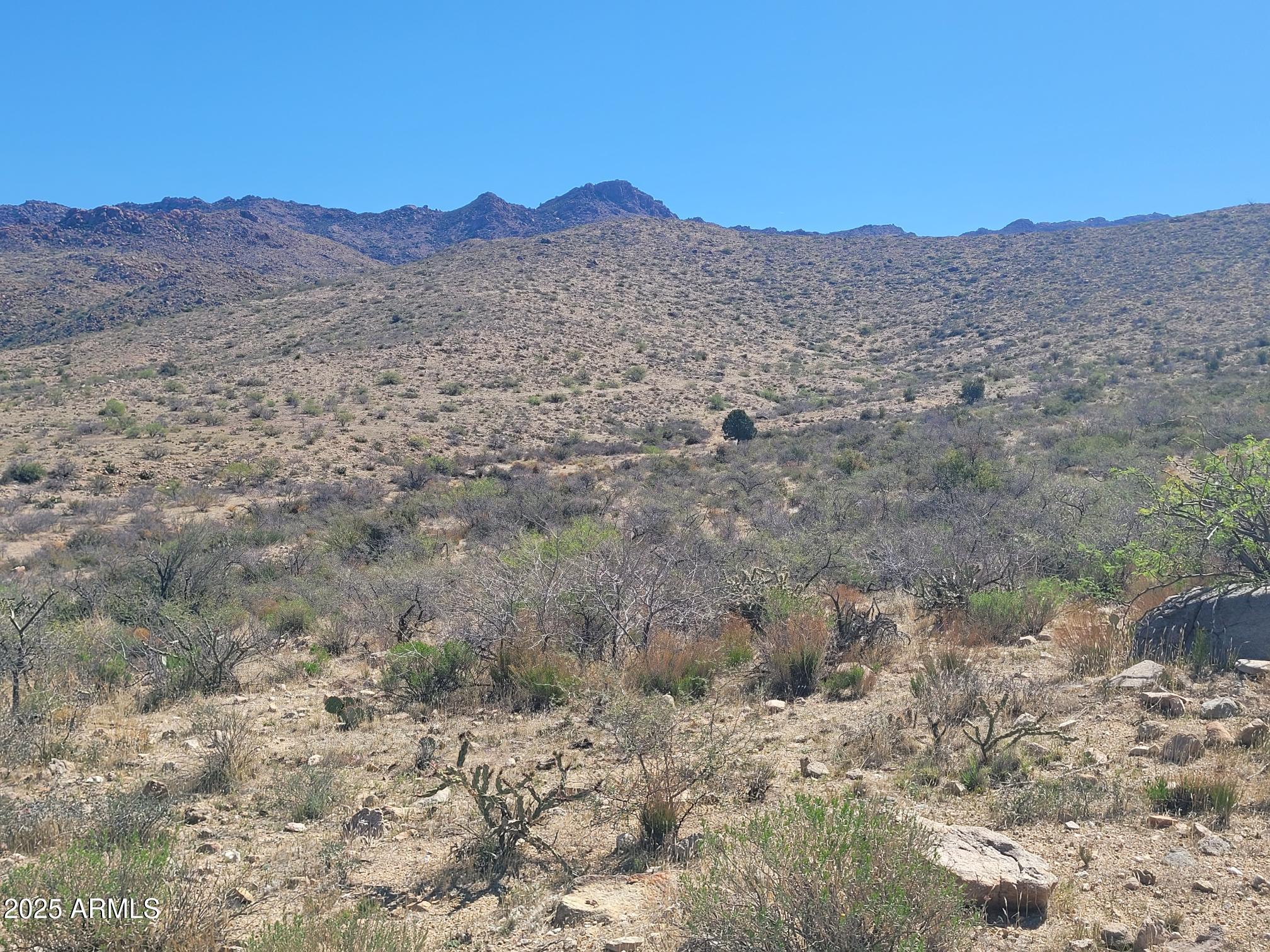 0 South Date Creek Road, Unit PARCEL H Congress, AZ 85332 - Photo 9 of 14 a view of a dry yard with mountains in the background