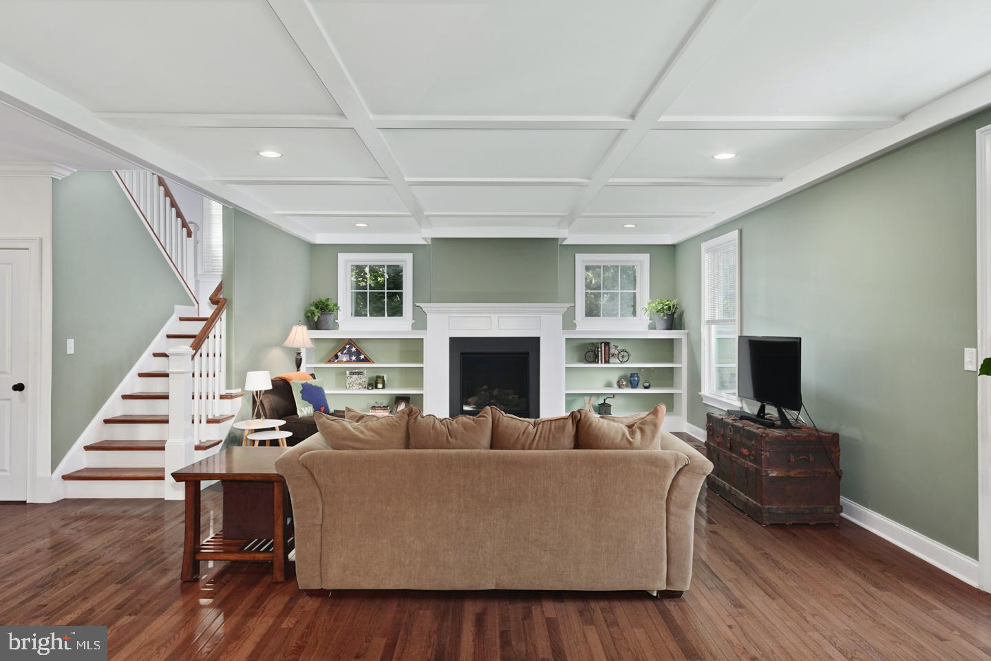 500 West Beechtree Lane Wayne, PA 19087 - Photo 5 of 45 Coffered Ceilings, recessed lighting & Built ins