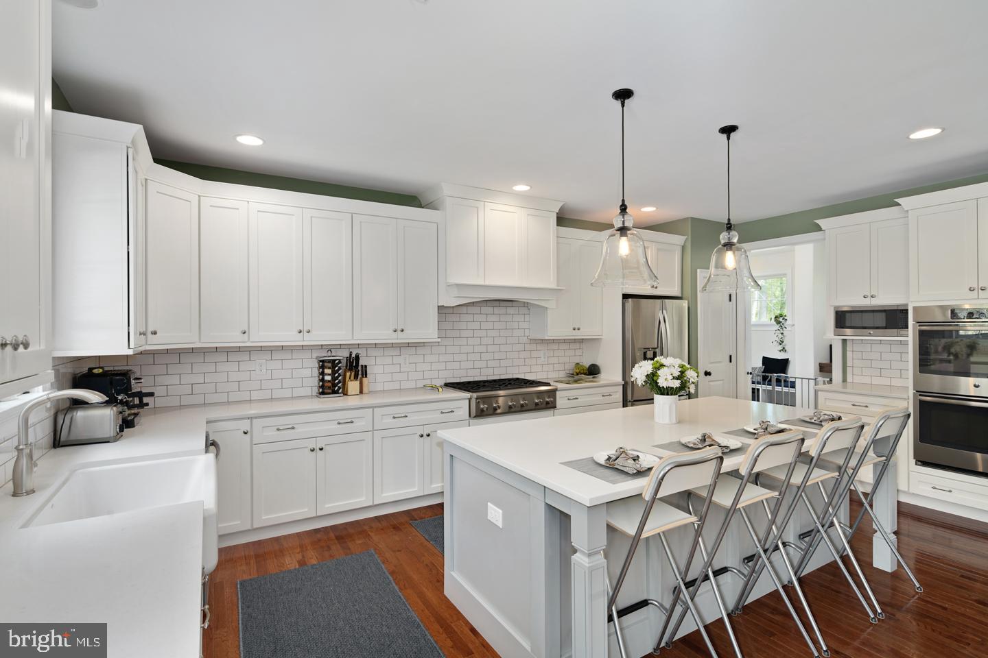 500 West Beechtree Lane Wayne, PA 19087 - Photo 6 of 45 Stunning White Kitchen w/subway tile