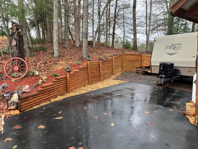 a view of a street with benches in the background