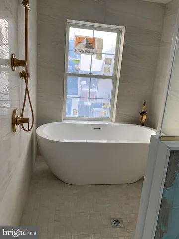 a view of small space with sliding door