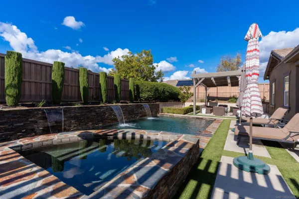 a view of a chairs and tables in the patio