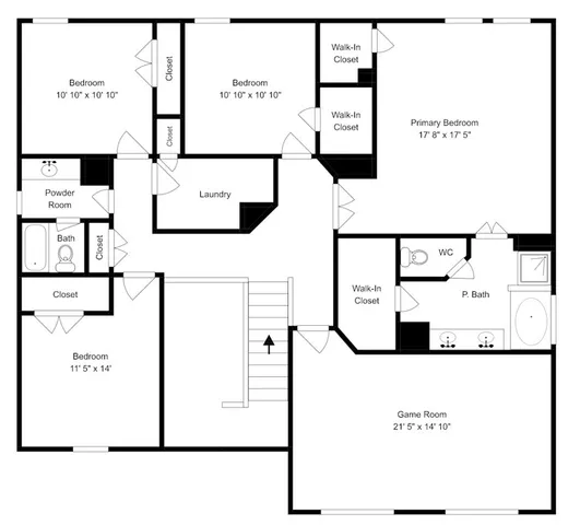 a view of a kitchen and an empty room with a fireplace