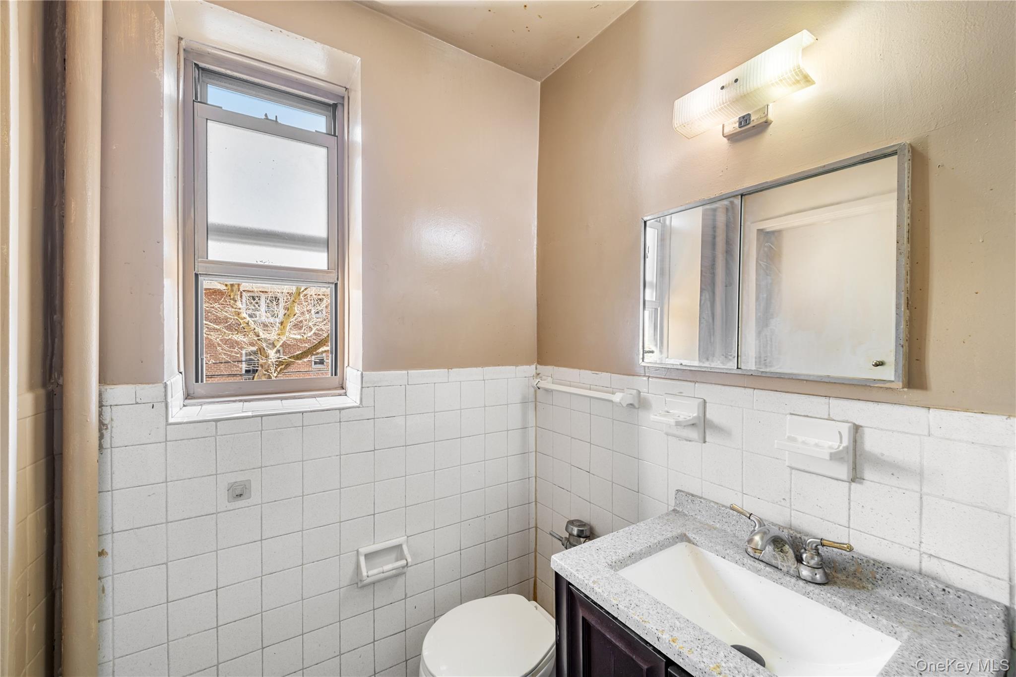 600 Locust Street, Unit 3G Mount Vernon, NY 10552 - Photo 16 of 25 a bathroom with a sink toilet and mirror
