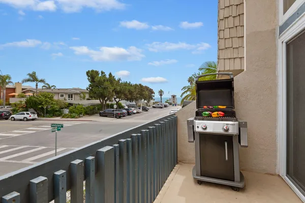 a view of city from balcony