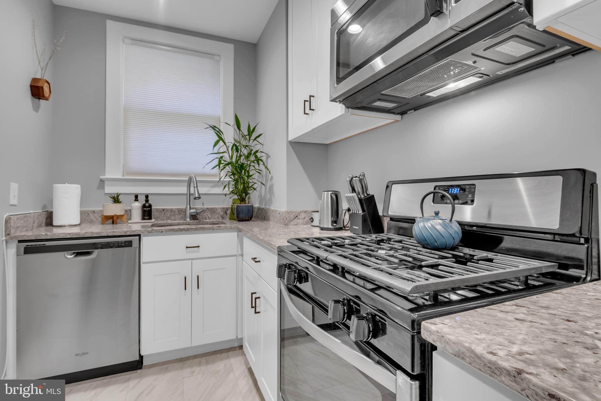 3020 Porter Street Northwest, Unit 103 Washington, DC 20008 - Photo 16 of 30 a kitchen with a stove and a sink