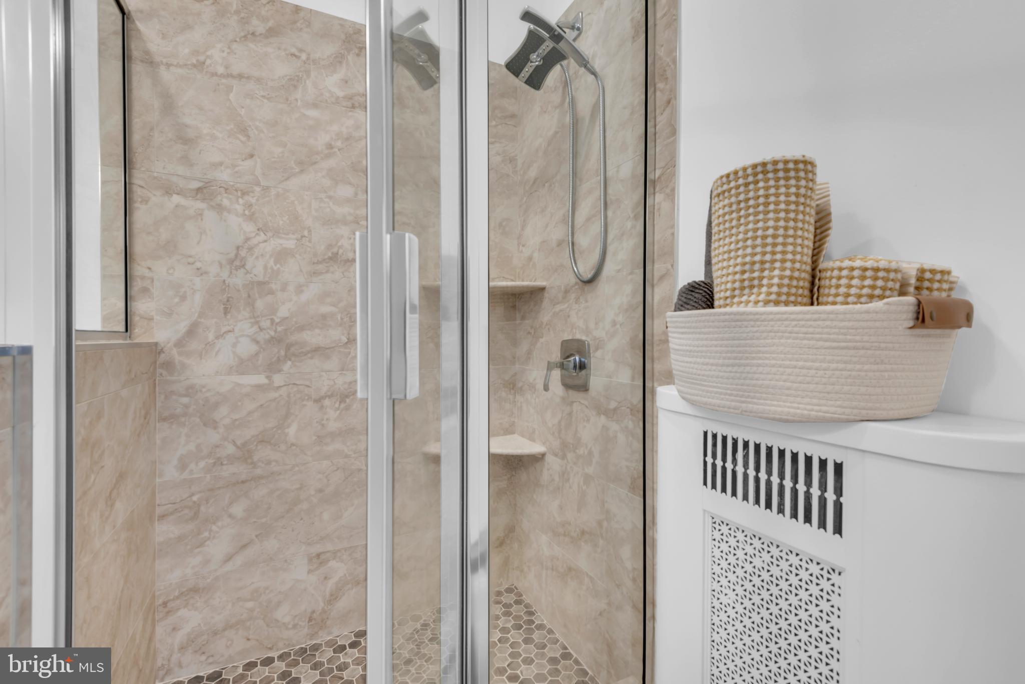 3020 Porter Street Northwest, Unit 103 Washington, DC 20008 - Photo 24 of 30 a close view of a bathroom shower