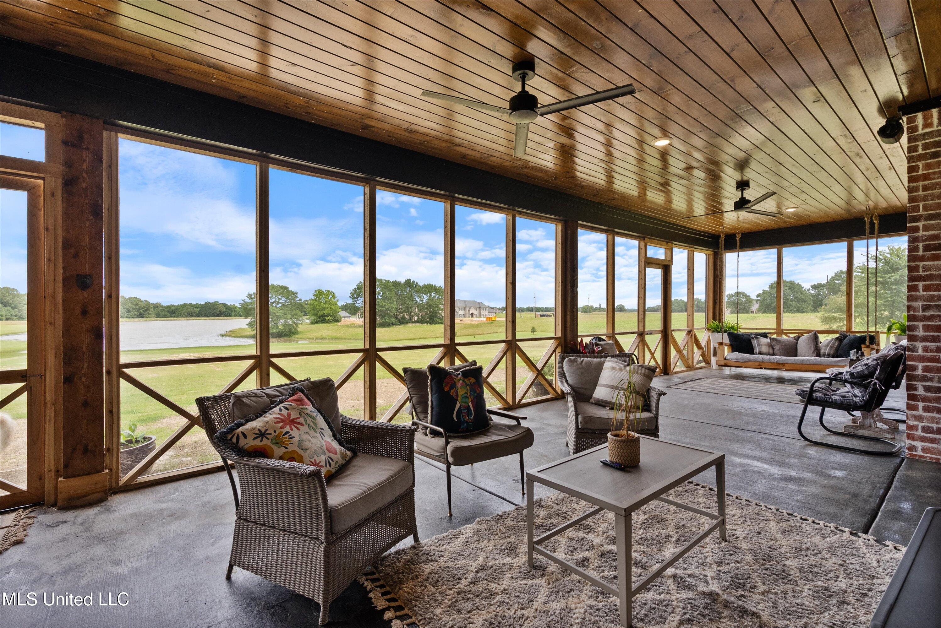 114 McGeehee Road Senatobia, MS 38668 - Photo 48 of 53 Cedar Screened Porch