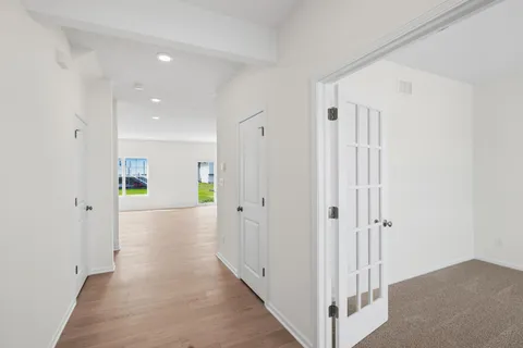 a view of an empty room and window