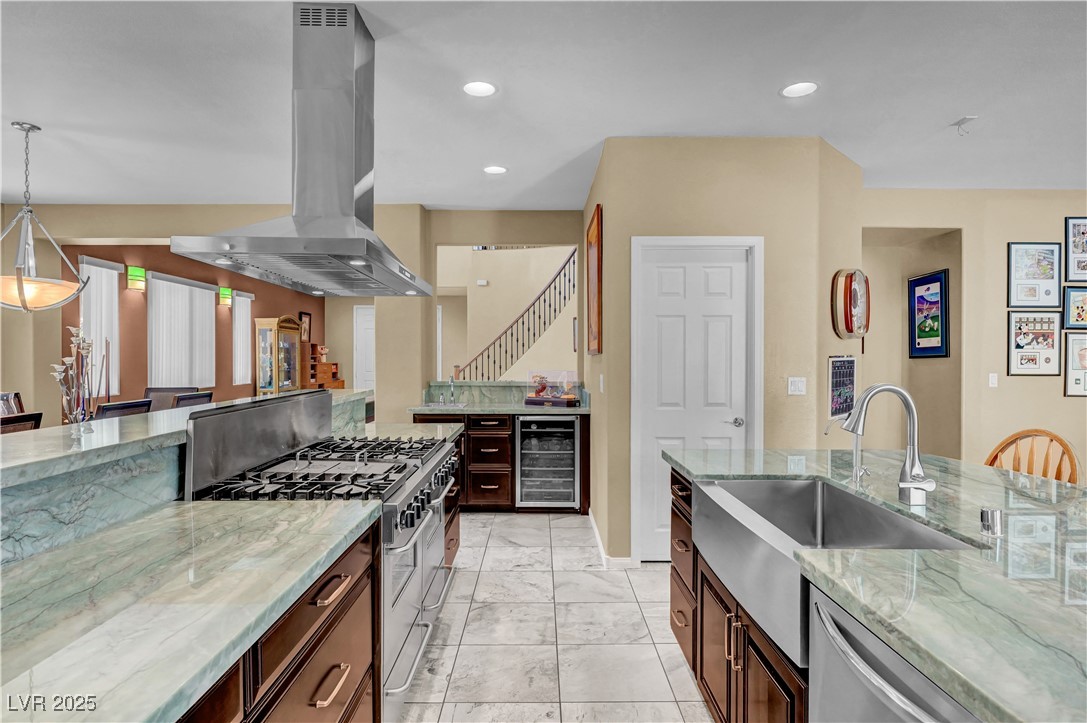 3930 Burma Road North Las Vegas, NV 89032 - Photo 20 of 73 All stainless steel appliances including wine refrigerator & wet bar