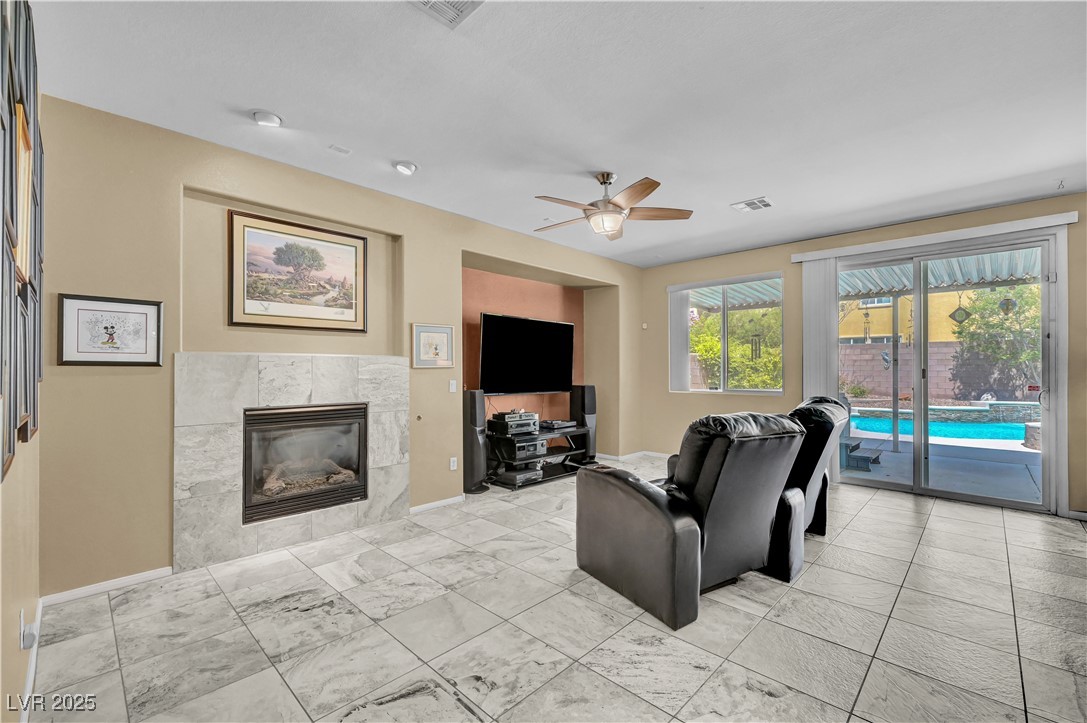 3930 Burma Road North Las Vegas, NV 89032 - Photo 30 of 73 Features fireplace, media niche
