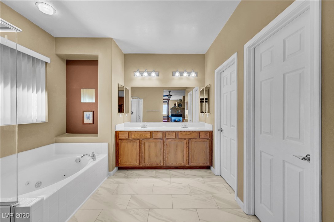 3930 Burma Road North Las Vegas, NV 89032 - Photo 43 of 73 Luxurious Bath: Jetted Tub, Separate Shower, Dual Sinks