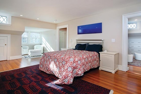 15 Kennard Road Brookline, MA 02445 - Photo 9 of 13 a bedroom with a bed and a large window