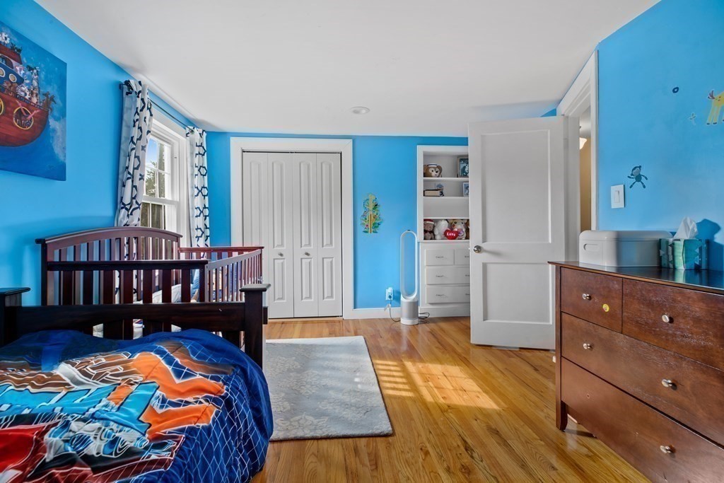 19 Manor Avenue Natick, MA 01760 - Photo 16 of 29 a bedroom with a bed and wooden floor