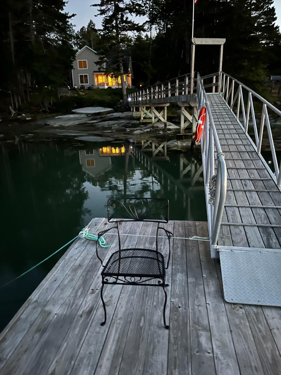 110 States Point Road St. George, ME 04860 - Photo 52 of 56 Dock with chair