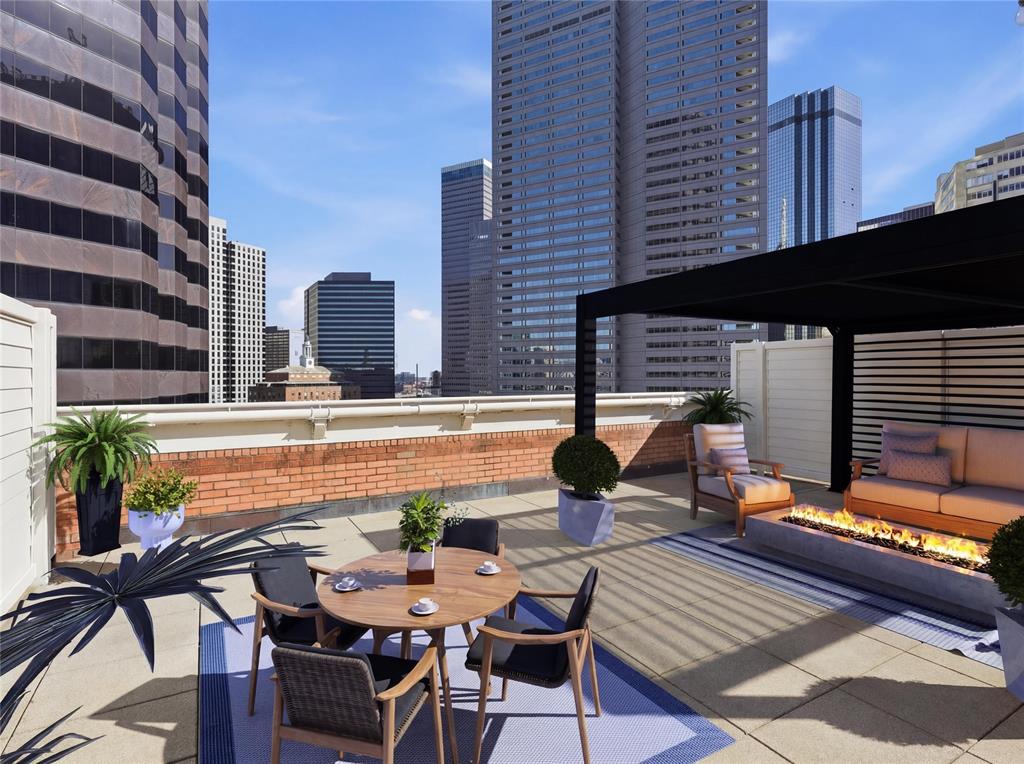511 North Akard Street, Unit 1505 Dallas, TX 75201 - Photo 26 of 39 Terrace virtually staged