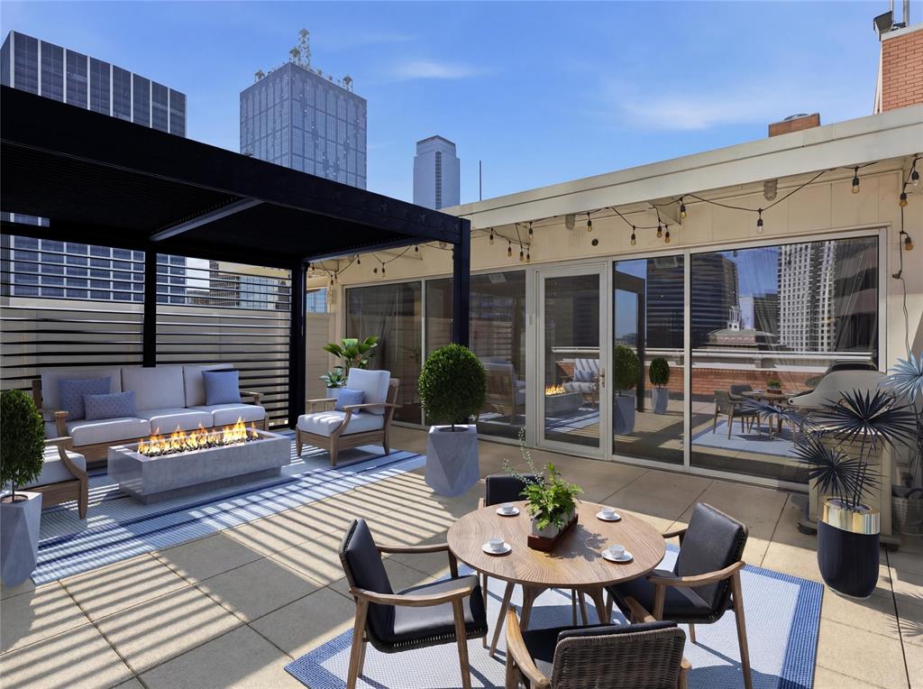 511 North Akard Street, Unit 1505 Dallas, TX 75201 - Photo 5 of 39 511 N Akard #1505 terrace virtually staged