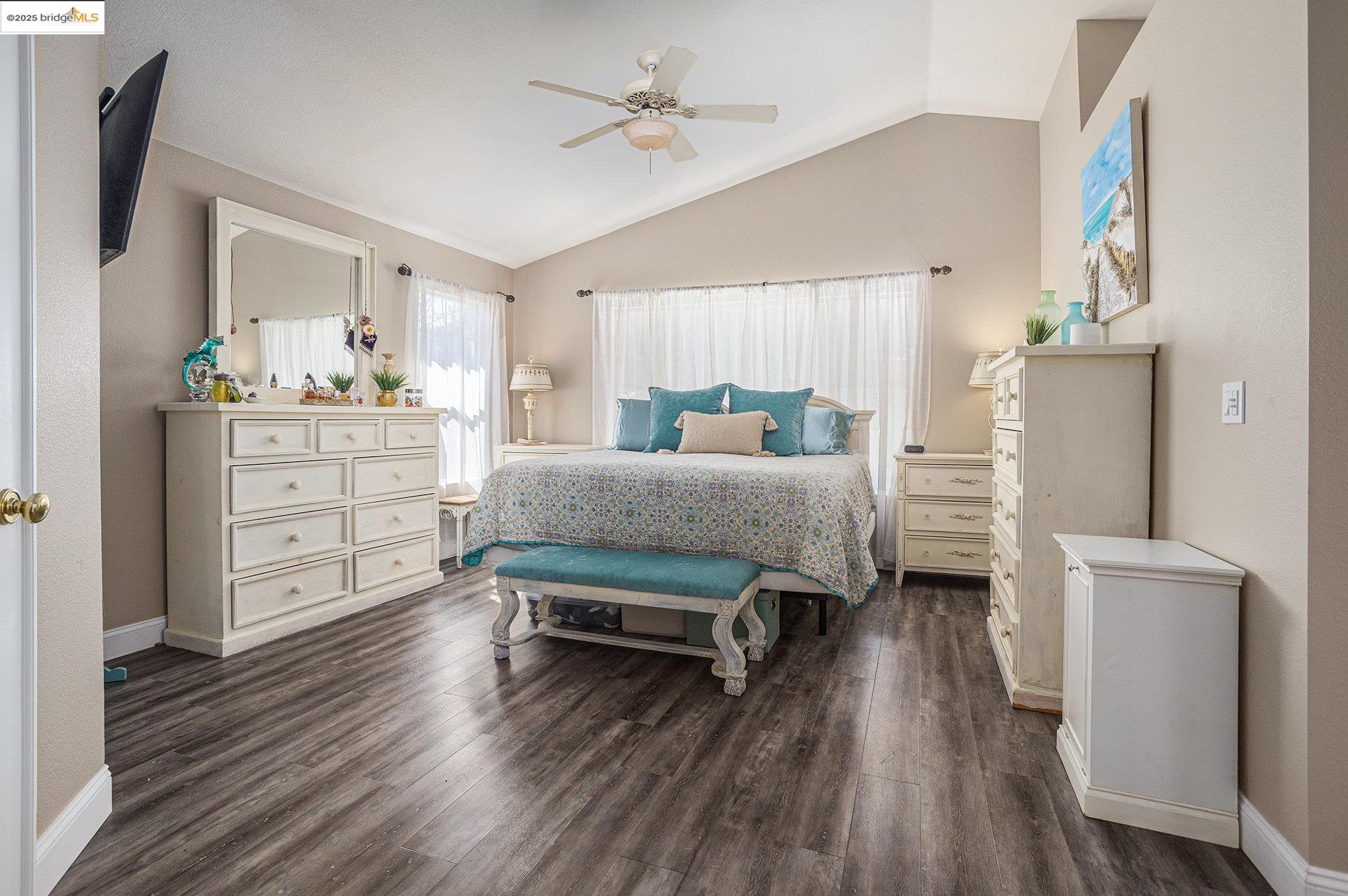 2059 Heartland Court Brentwood, CA 94513 - Photo 19 of 37 a bedroom with a bed and a view of kitchen