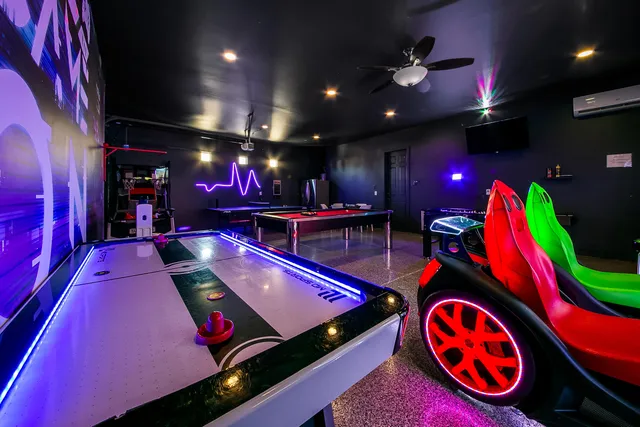 a view of outdoor space and swimming pool