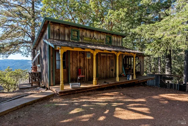a front view of a house