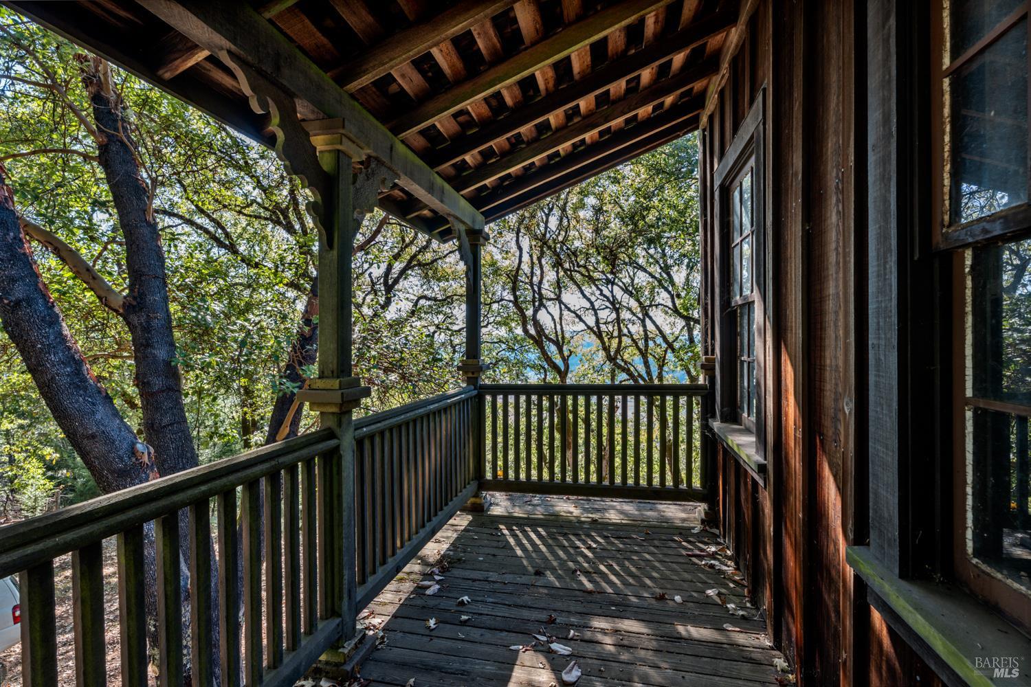 24600 String Creek Road Willits, CA 95490 - Photo 12 of 24 a view of porch with wooden floor and outdoor space