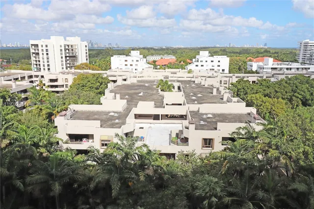 a view of a city with tall buildings