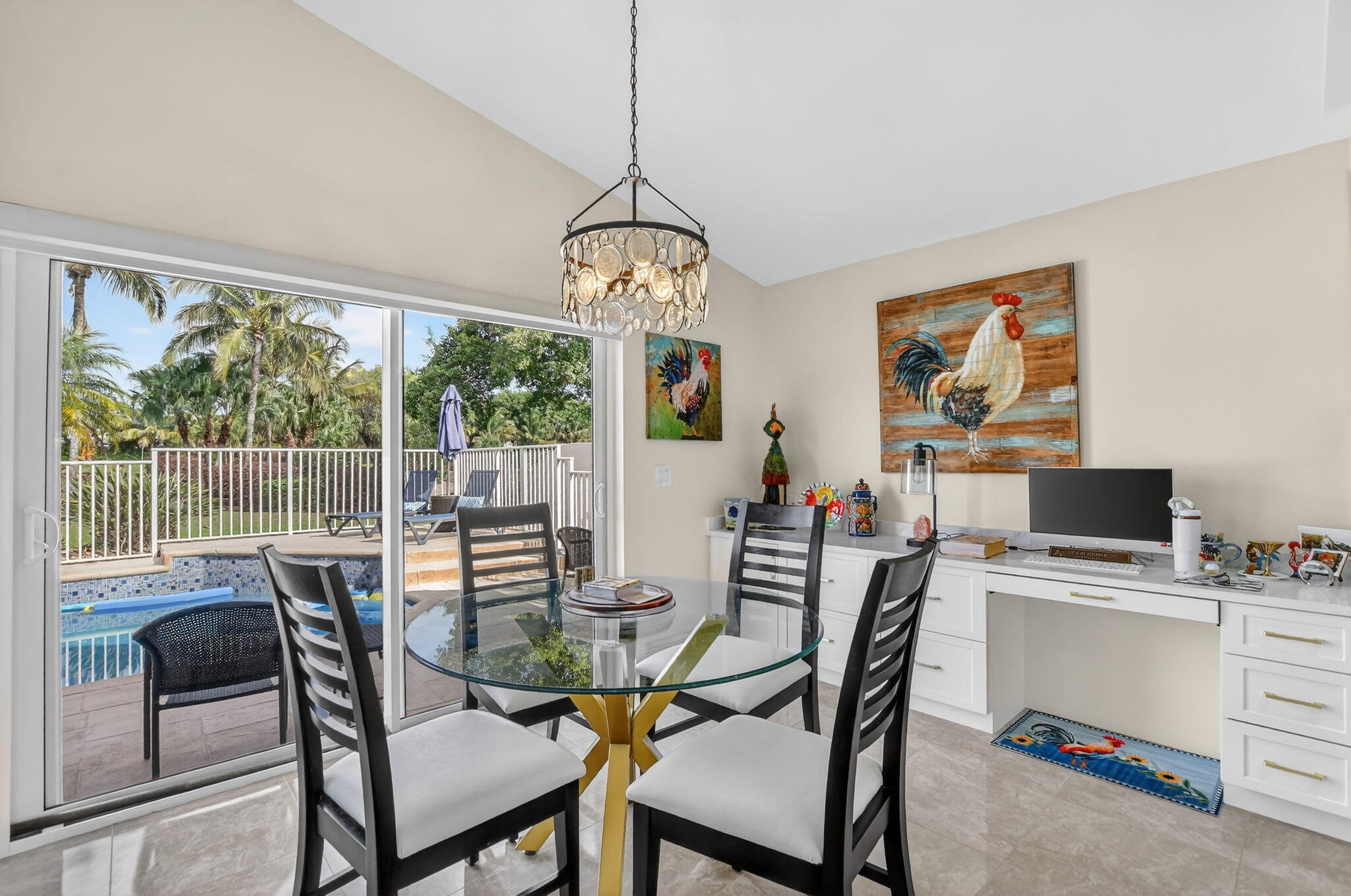 11270 Cloverleaf Circle Boca Raton, FL 33428 - Photo 14 of 98 a dining room with furniture a chandelier and window