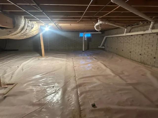 a view of a storage room