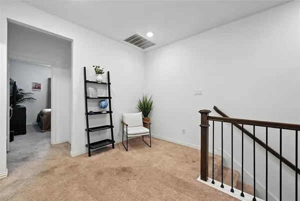 a view of livingroom with furniture and closet