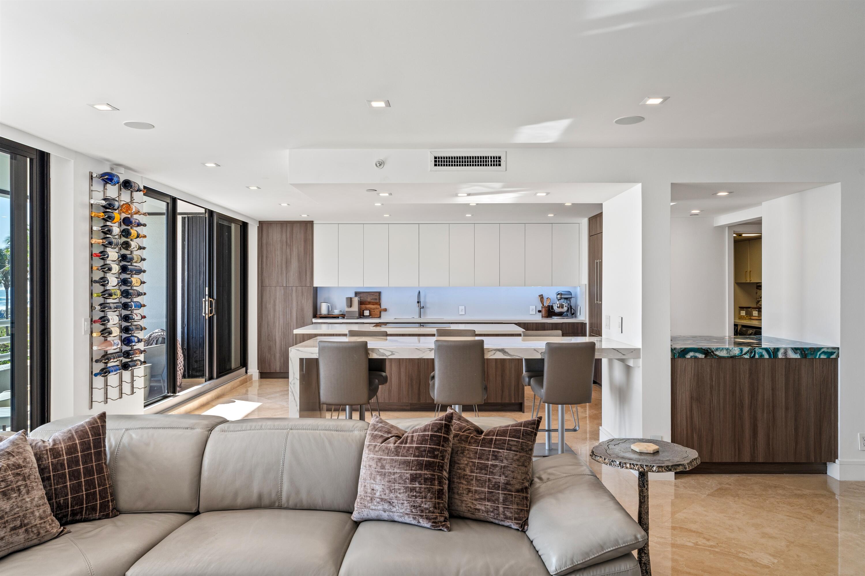 1400 South Ocean Boulevard, Unit N103 Boca Raton, FL 33432 - Photo 9 of 61 LIVING TO KITCHEN