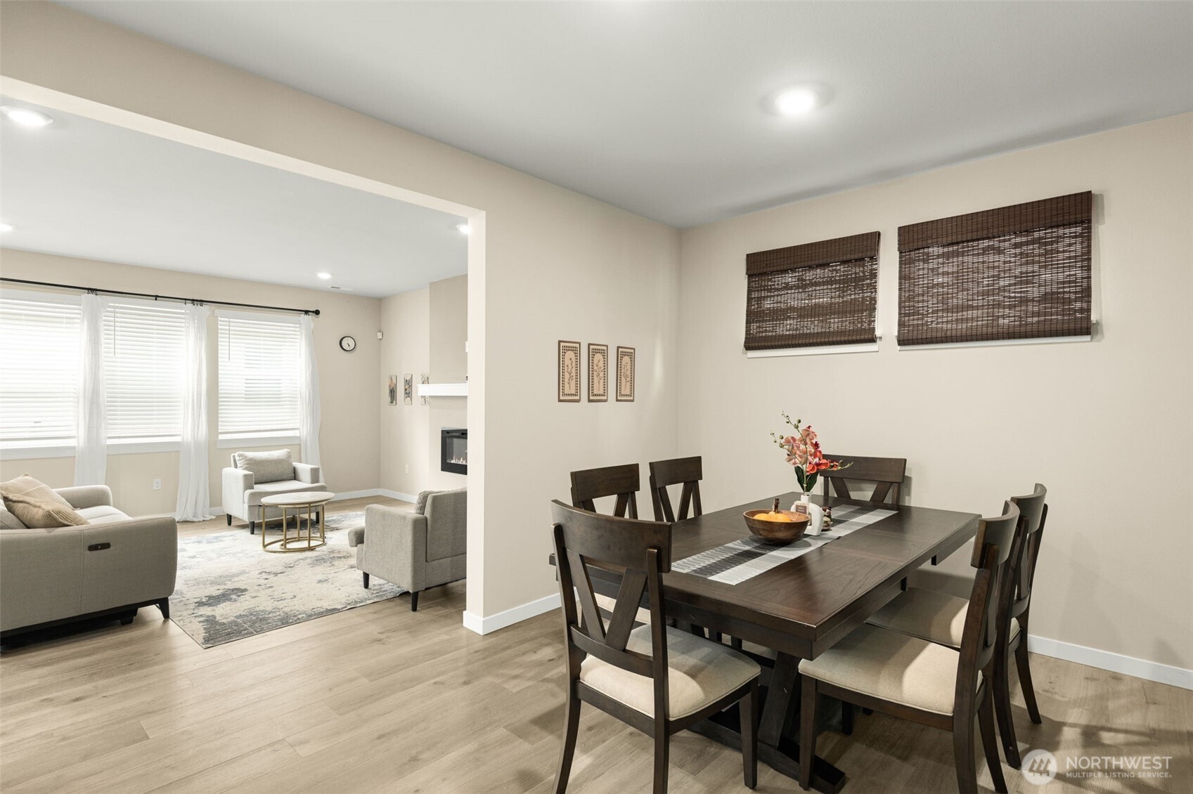 19410 28th Drive Southeast Bothell, WA 98012 - Photo 5 of 37 a view of a dining room with furniture and wooden floor