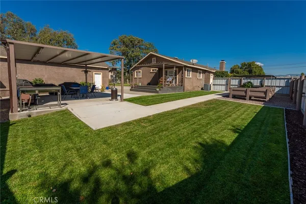 a view of a house with a outdoor space