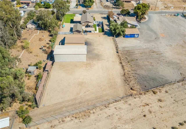 a view of a building with a street