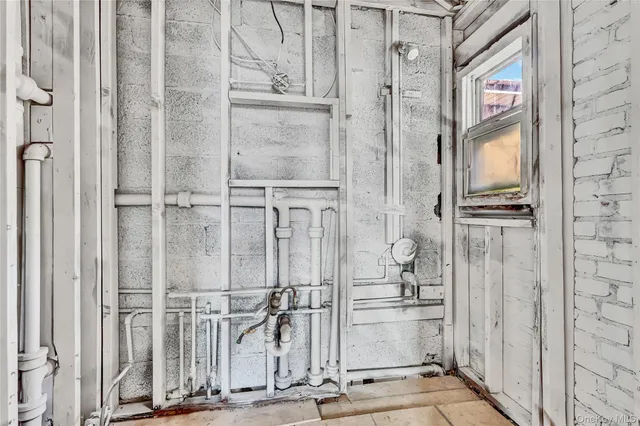 a view of a glass door with a glass door