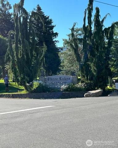a view of a big yard next to a building