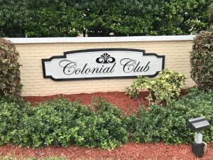 3 Colonial Club Drive, Unit 100 Boynton Beach, FL 33435 - Photo 26 of 26 a close up of a street sign