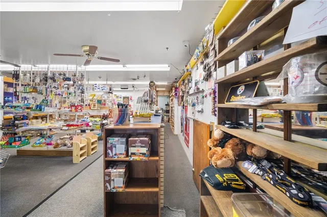 a view of a storage in a room