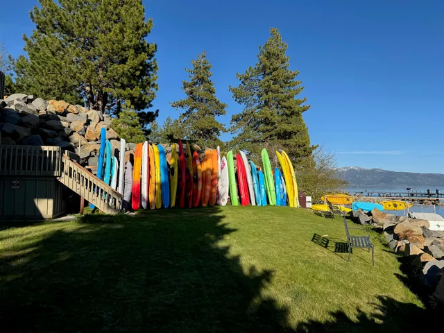 a view of outdoor space with garden and entertaining space